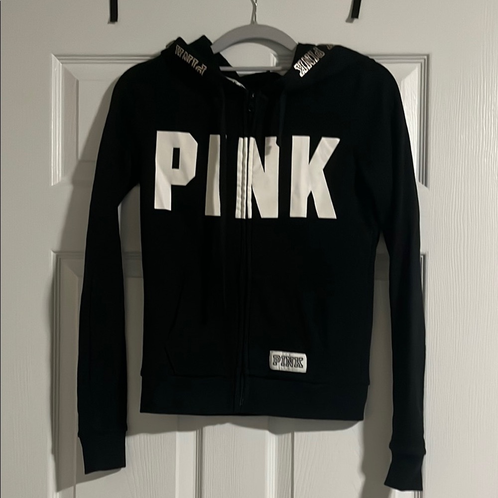 Pink Black Hoodie